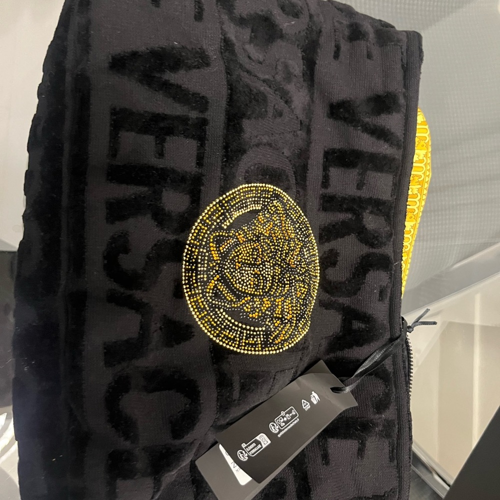 Versace black/gold cosmetic bag